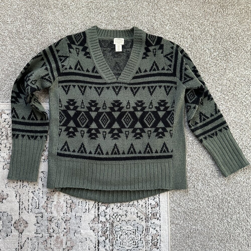 Aztec V-Neck Sweater